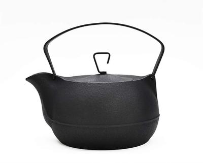 Чайник Ichikudo Nanbu Iron Kettle, чугунный чайник, совместимый с IH200V, победитель премии Good Design Award 2012, 1,2 л [черная отделка]