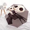 1 Auto Open Jack Skellington, Sally Themed Colorful 8 rib Portable Umbrella for Men and Women, A Compact Commuting Companion Suitable for Da