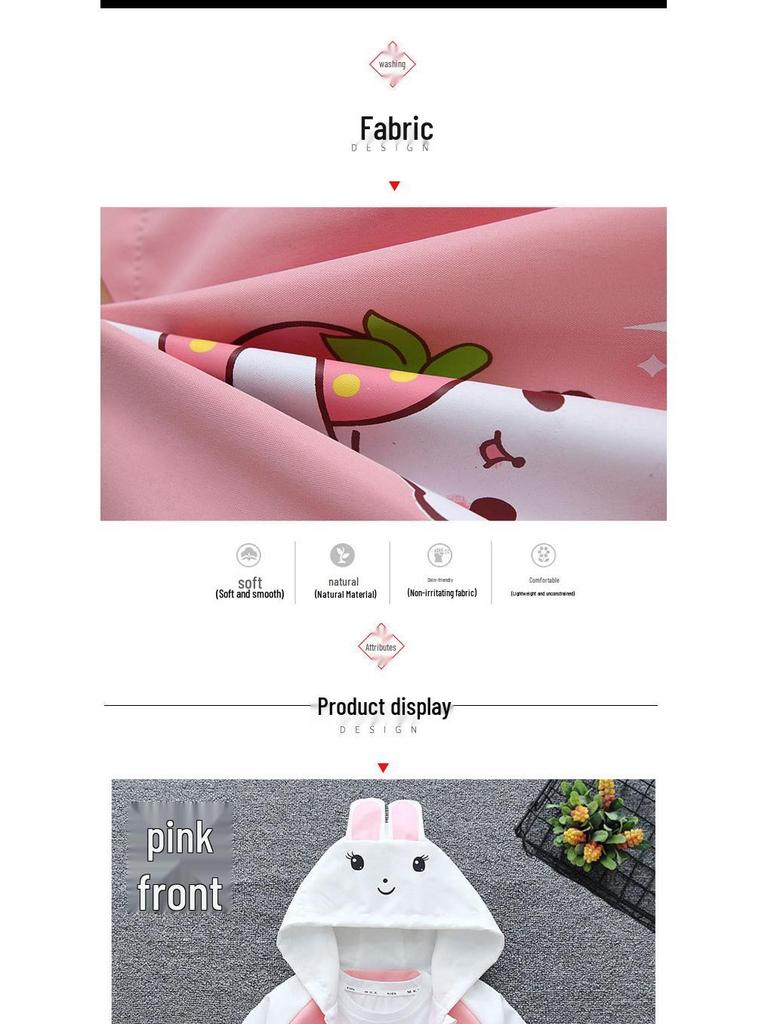 2025 Весна/Осень Милое мультяшное пальто для детей - Легкая верхняя одежда в корейском стиле для мальчиков и девочек