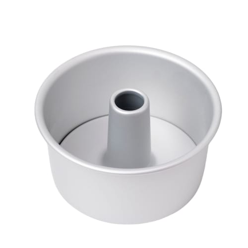 OCASHIEASY 17cm Aluminum Chiffon Cake Mold, Seamless Chiffon Mold with Removable Bottom, Perfect for Expansion