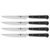Couteaux À Steak - Zwilling - Design by Matteo Thun - Lot De 4 - Lames En Acier Inox - Manches ABS Noir