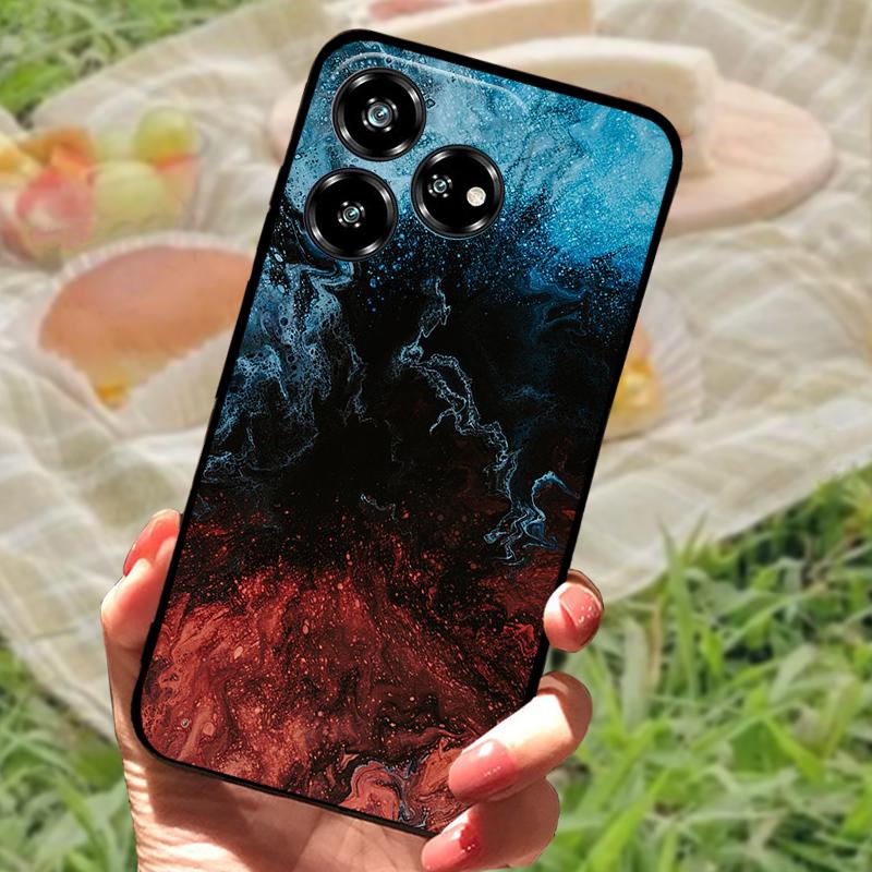For ZTE Blade V60 Coque Case Nubia V60 Phone Protective Soft Silicone Funda Cover For ZTE Axon 60 4G Z2356 Bumper Fashion Floral