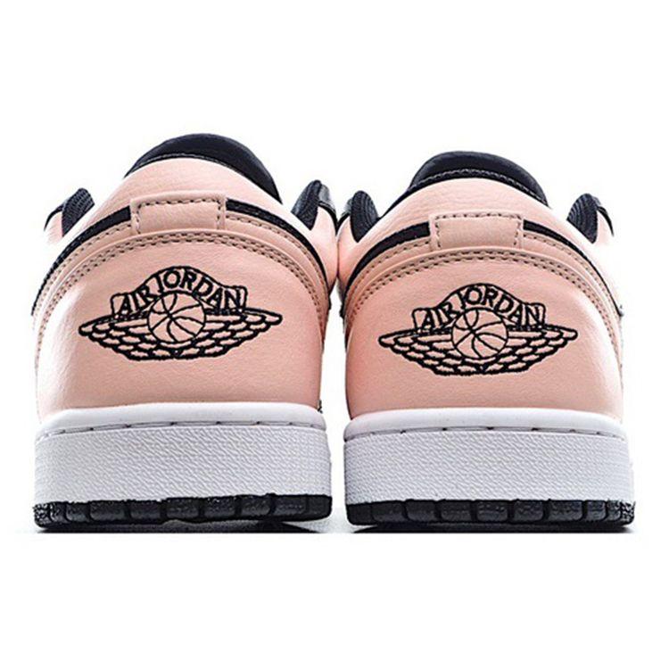 Air Jordan 1 Low Crimson Tint Unisex Sneakers Pink Black Hyper-Pink 553558-034