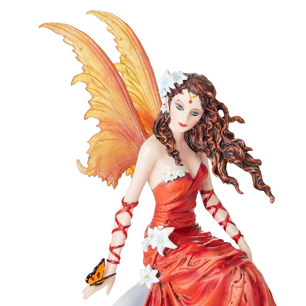 Nemesis Now Red Moon Fairy And Butterfly Figurine
