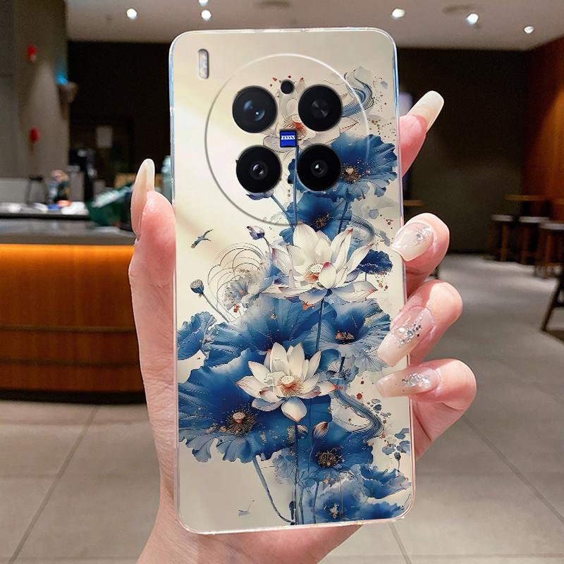 Модный Чехол-Вулкан для Vivo X300 Pro, Прозрачный Мягкий TPU, Защита от Царапин, Чехол для Пары