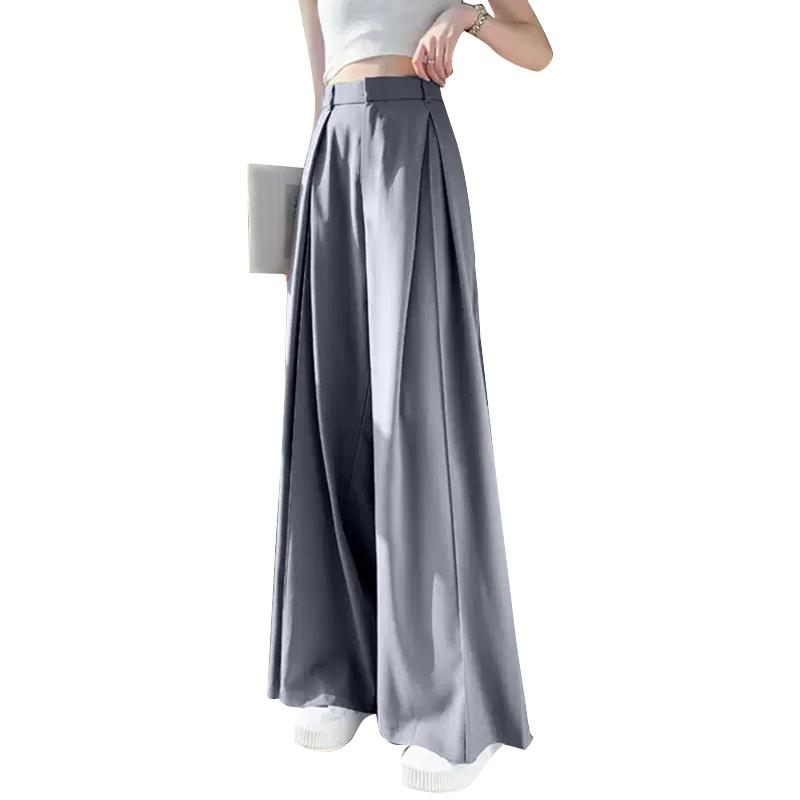 ZANZEA Женские повседневные брюки с эластичной резинкой на спине и широкими штанинами