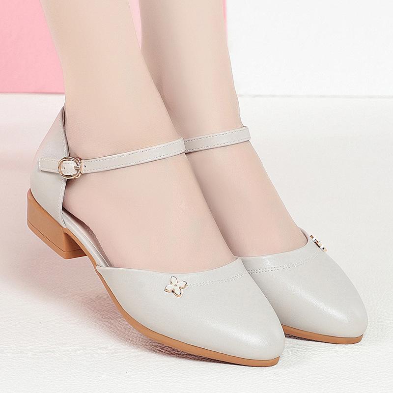 Модные новые женские повседневные туфли-лодочки 2024 весна-лето модные черные туфли на низком каблуке женские рабочие туфли винтажные женские толстые туфли с пряжкой в одно слово