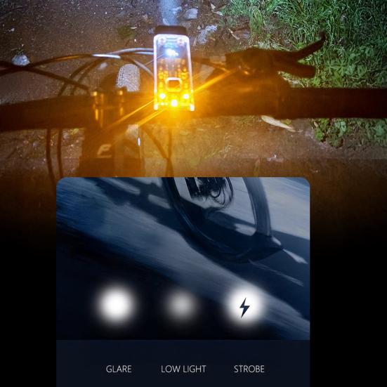 Bicycle Headlight 1500/3000mAh Rechargeable Power Bank Lightweight Waterproof Universal MTB Road