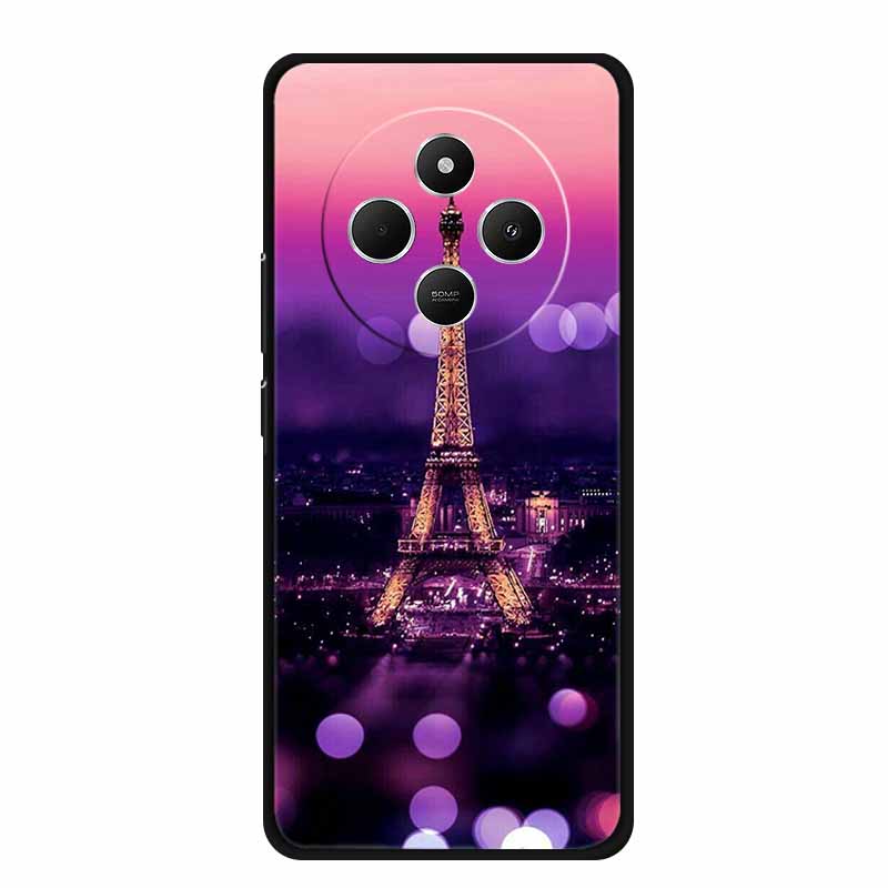 Для Xiaomi Poco C75 Чехол C 75 Чехол для телефона Лев Волк Черный Силикон Мягкая Задняя Крышка Чехол Для Poco C75 Чехол POCOC75 6.88" Coque