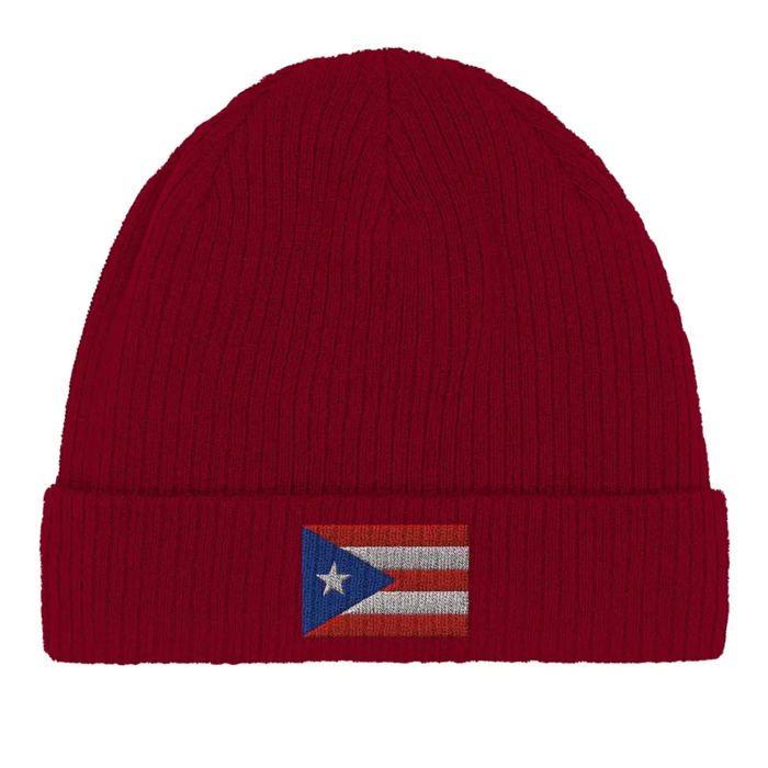 Bonnet Drapeau Porto Rico En Rouge