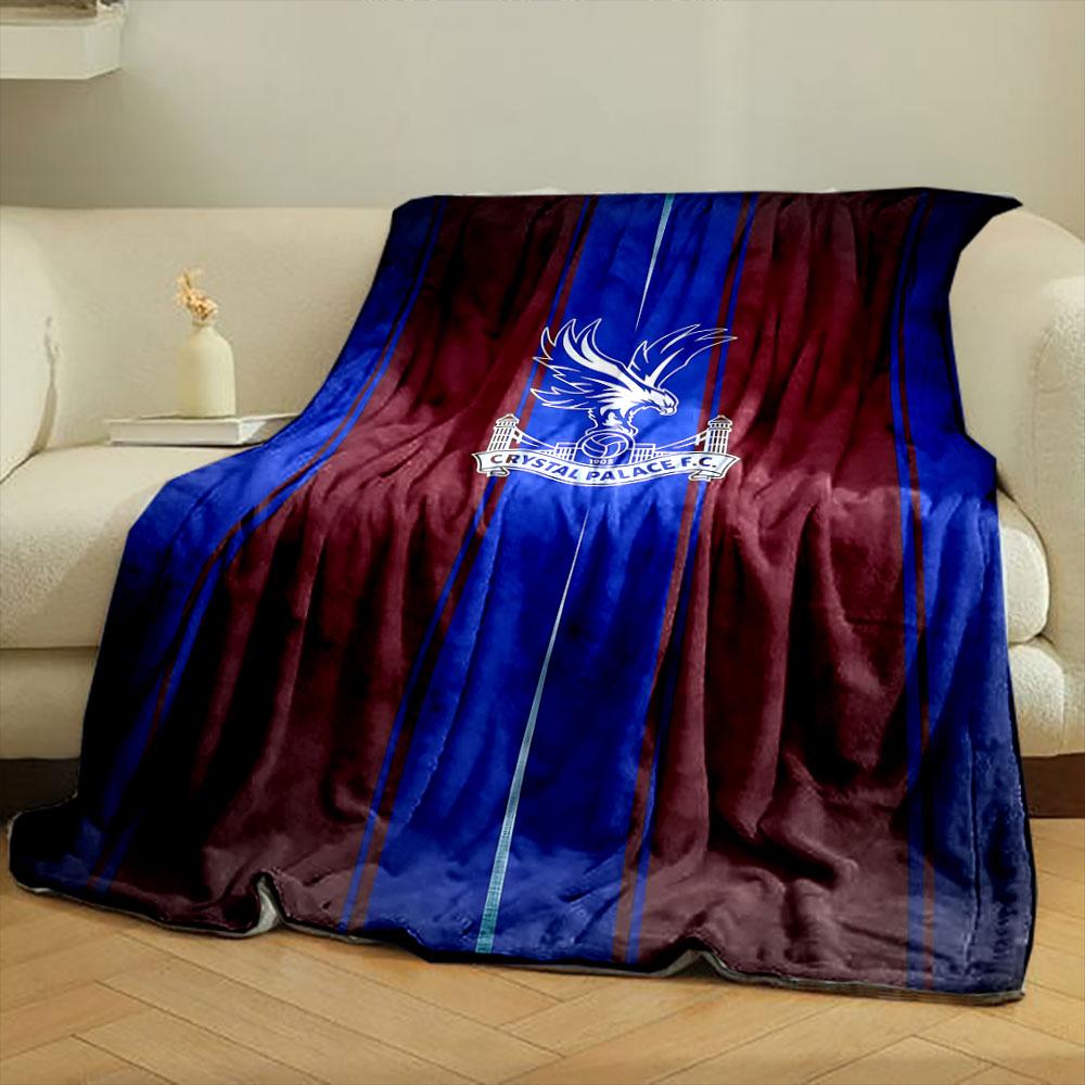 Crystal Palace F.C. Logo Blanket Design print blanket soft and cozy perfect for the living room bed sofa or a nap,gift