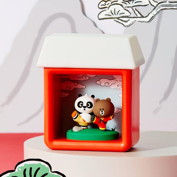 Line Friends l Kung Fu Panda Brown & Po House Figures Mood, etc.
