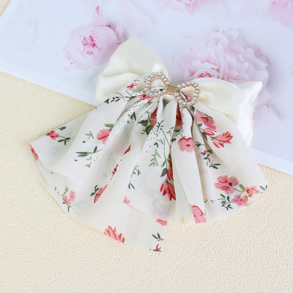 New Pink Bow Hair Clip for Women, Back of Head Hair Accessory, Simple and Fashionable Hairpin for Girls