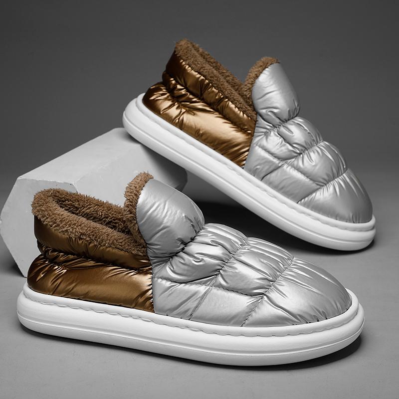 Зимняя мужская обувь, повседневные кроссовки на плоской подошве, мужские лоферы без шнуровки