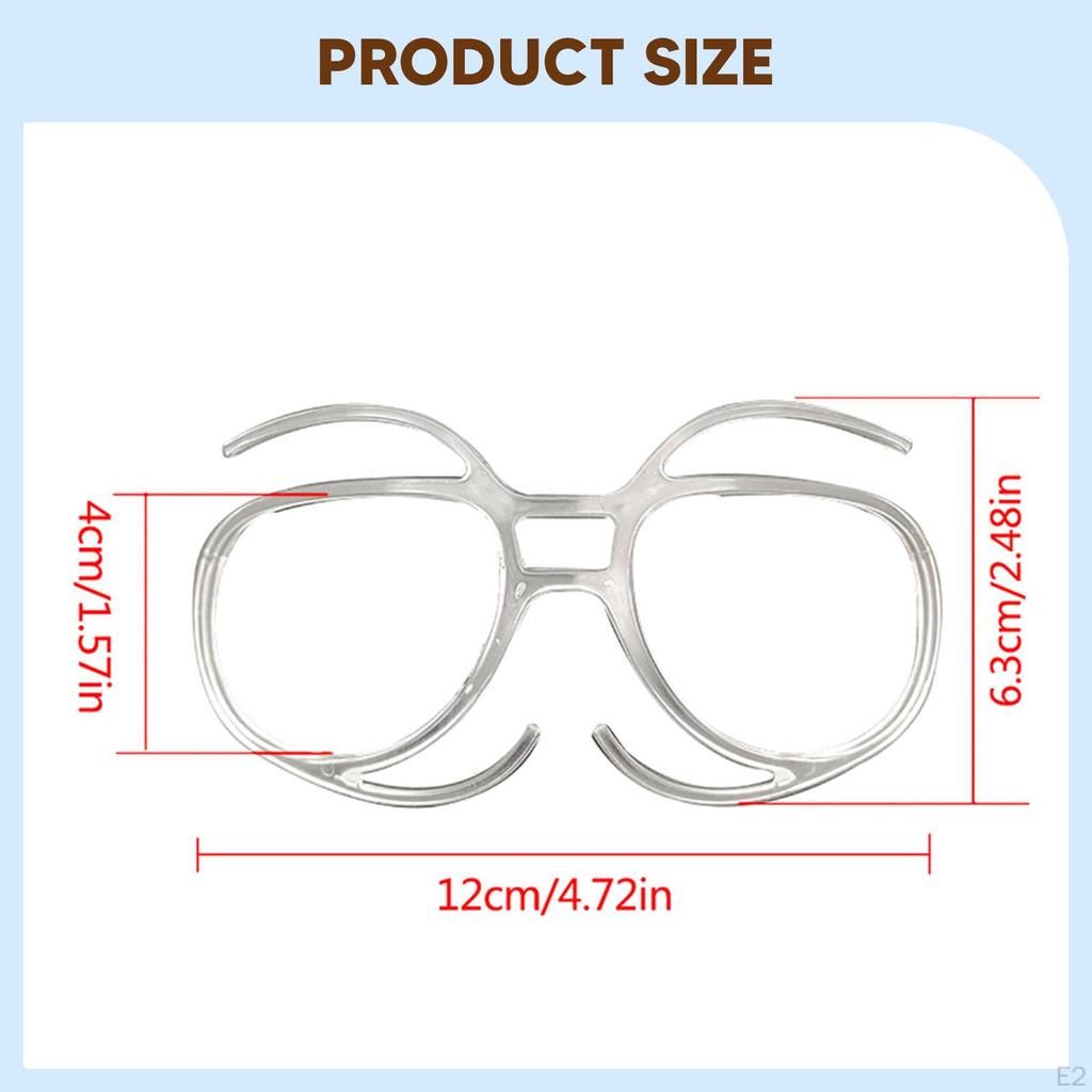 Skiing Goggles Frame Transparent Glasses for Snowboard
