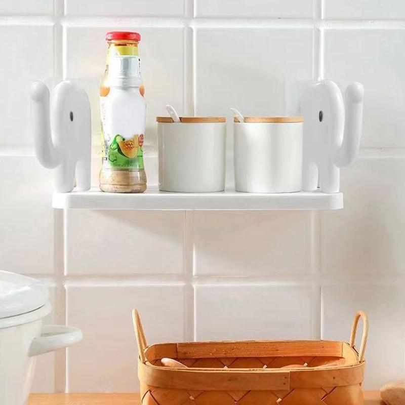 Милые полки для ванной в виде слона, кухонная полка для туалета, полка для хранения над унитазом, настенные плавающие полки, интересная стойка для хранения