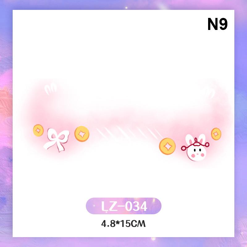 Красные наклейки для татуировок в китайском стиле, водонепроницаемые временные наклейки для татуировок на теле и лице, китайские наклейки для декора в честь года