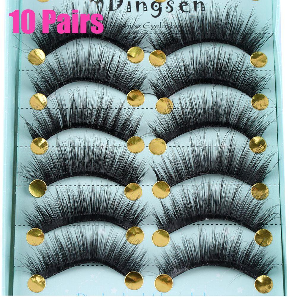 Pure Hanmdade Fluffy Eyelashes Extension Tools False Eyelashes 3D Faux Mink Hair Thick Long