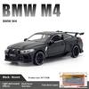 1/32 BMW M4 Coupe Sports Car Alloy Die Casting Metal Model Sound & Light Pull Back Toy Trendy Collect Ornament Boys Toy Present