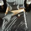A/B Double-Sided Color Bedding Set Silky Satin Duvet Cover Bed Sheet Pillowcase Luxury Bedsheet King Queen Double Twin Size