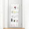 Over-the-Door Shoe Organizer 15 Pockets Clear Over The Door Hanging Organizer Space-saving Storage Bag for Shoes Toys Toiletries