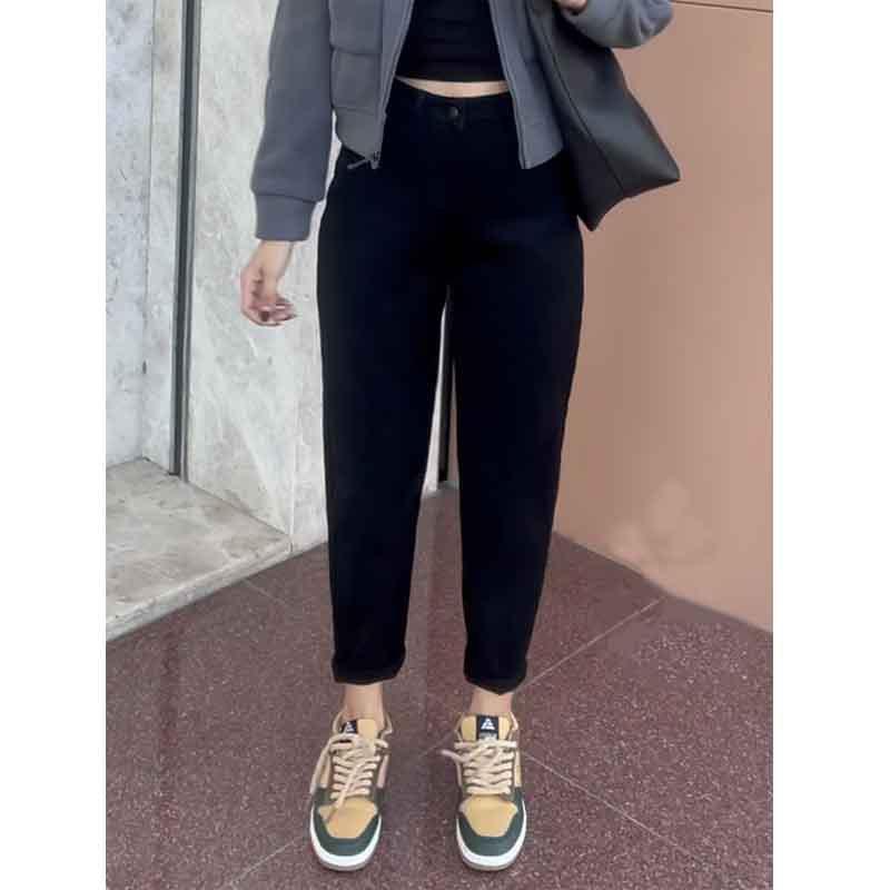 Fleece Harlan Jeans Women's Winter New High Waist Skinny Radish Pants High Pants