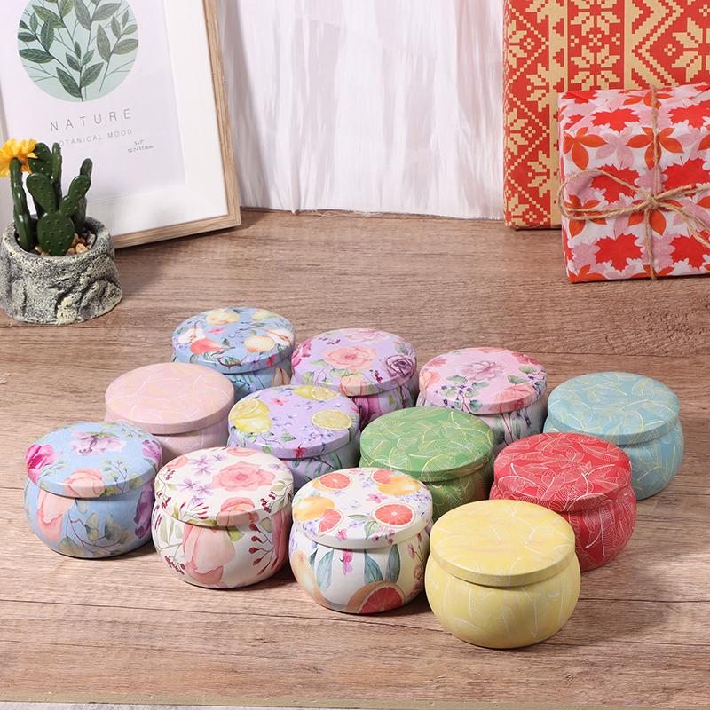 4 унции герметичная банка металлические банки для свечей коробка для конфет розовый чайник органайзер для хранения ювелирных изделий жесть рождественский упаковочный ящик