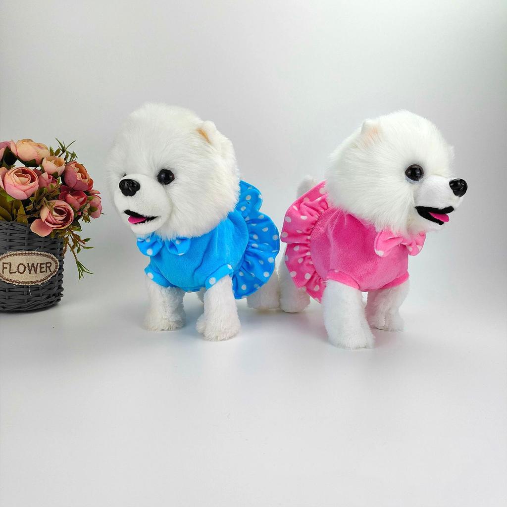 Поводок, электрическая игрушка для прогулок, имитация пения, игрушка для щенка, лай, плюшевая игрушка для собаки, обучающая игрушка для малышей, подарок для малышей