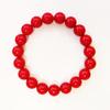[R8485] - Red 'Perla' Bead Bracelet - 10 Mm