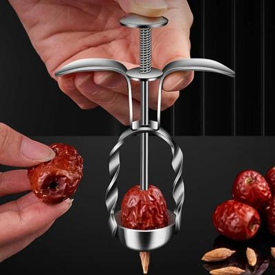 Портативный кухонный инструмент Cherry Pitter из нержавеющей стали, легкий инструмент для удаления оливковых косточек, фруктов, красных дат, Corer