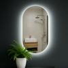 Oval Bathroom Mirror Led Illuminated Without Frame, Polished 45X80 Mirage Without Touch Switch