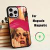 Чехол для телефона Addison Rae для iPhone 17, 16, 15, 14, 13, 12, 11 Plus, Pro, магнитный с Magsafe, беспроводная зарядка