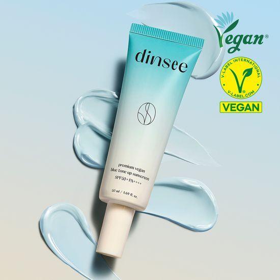 dinsee Premium Vegan Blue Tone Up Sunscreen SPF50+ PA++++50ml
