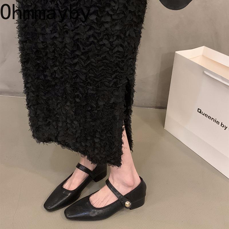 Весенние женские туфли Мэри Джейн, модные туфли с мелкой пряжкой, дизайнерские винтажные женские повседневные туфли в уличном стиле