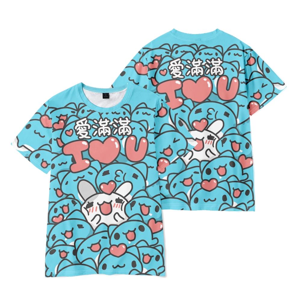 Bugcat Capoo Anime Tshirt Summer Short Sleeve Tee Shirt Cartoon T Shirt Casual Fitness Tops