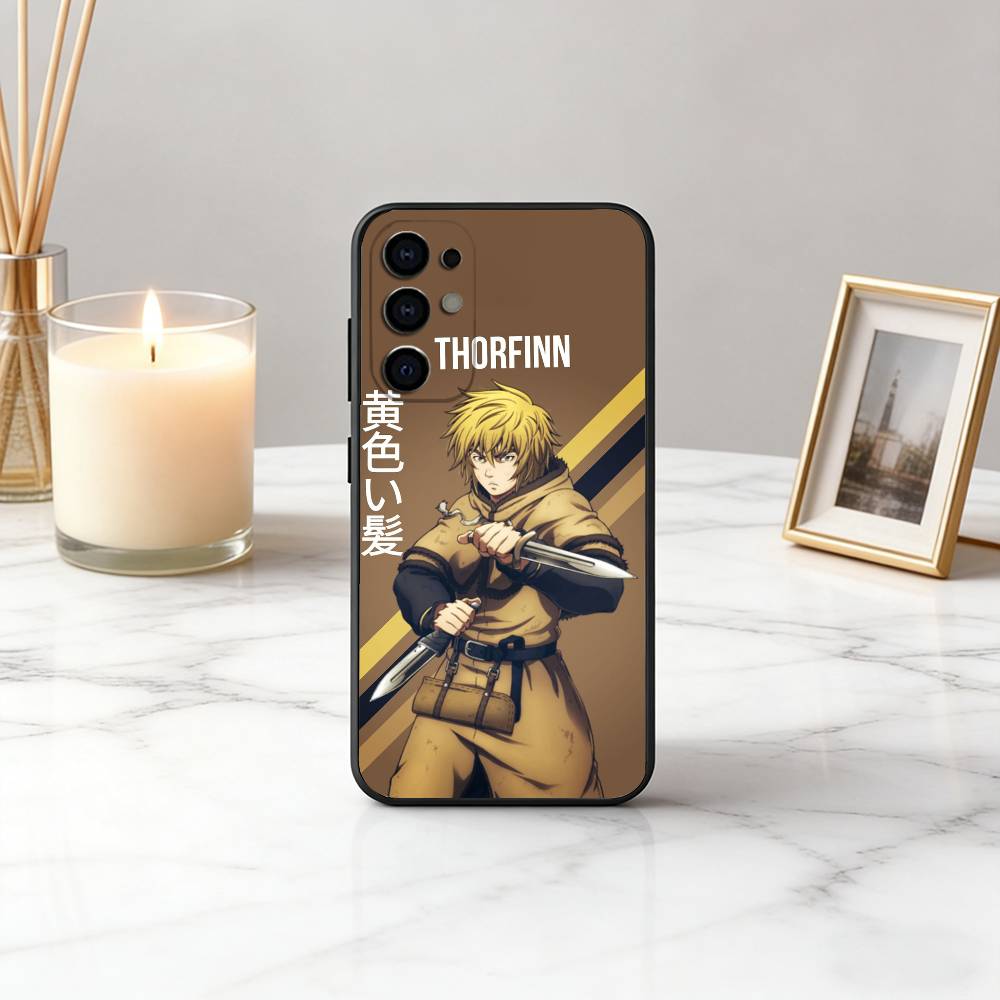 V-Vinland S-Saga T-Thorfinn-VST Чехол для телефона Черный Силикон Мягкий Для Samsung S25,S24,S21,S22,S23,S30,Ultra,S20,Plus,Fe,Lite