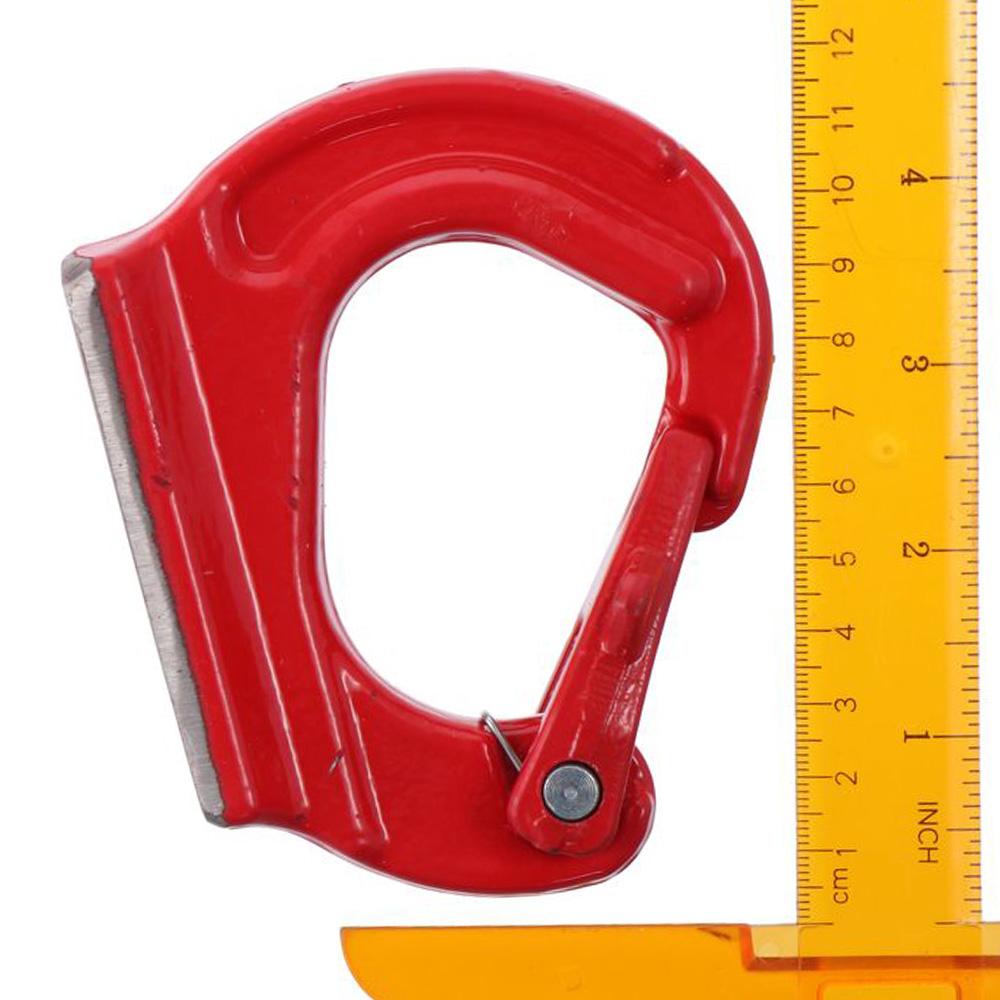 Red Heavy Duty Lifting Hook 2T Welding Hooks with Coating Wrecker Crane Tractor