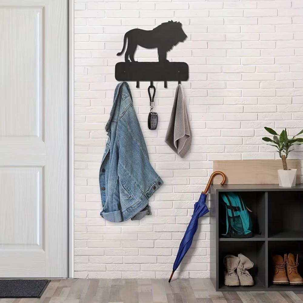 Modern Metal Wall-Mounted Key Hooks - Wall Holder for Hallway, Entrance, Bathroom & Closet