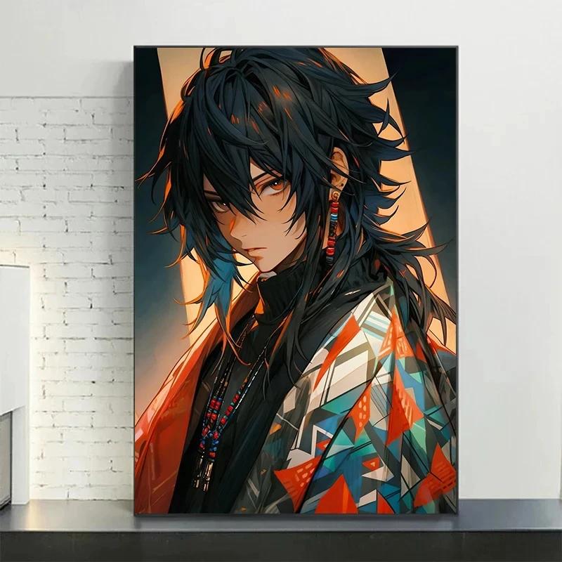 Демон Японские Популярные Классические Аниме Персонажи Постеры Печать на Холсте Настенное Искусство Картина для Гостиной Домашний Декор Подарки