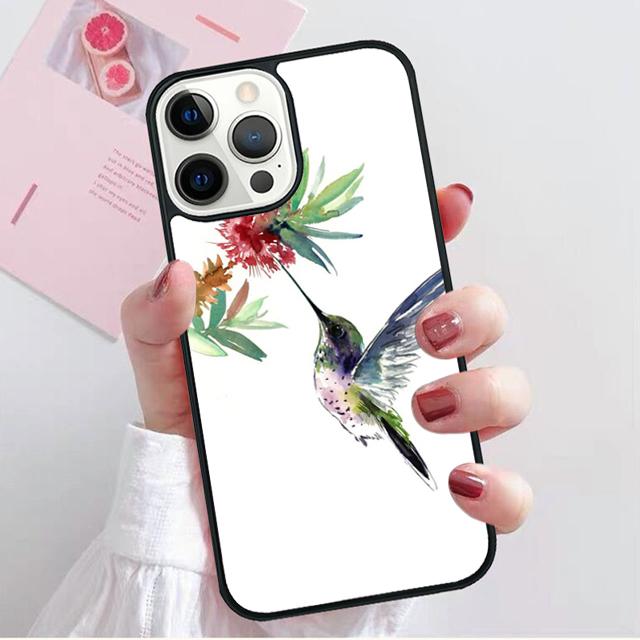 Hummingbird Coque Shell For iPhone 17 Air 15 16 14 13 12 Pro Max 11 Pro Max Plus Phone Case Cover