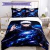 3pcs Gojo Satoru pattern bedding set duvet cover set includes duvet cover &pillowcases, perfect all season bedroom decoration & gift