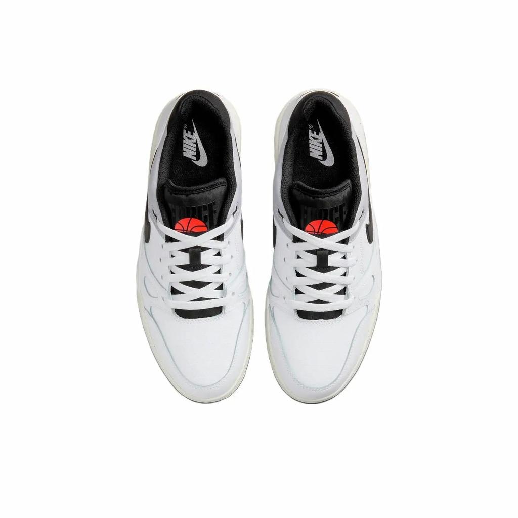 Nike Full Force Synthetic Leather Low Fashion Comfortable Versatile Low-Top Kids Casual Shoes Men Casual Shoes White Black FD1362-101