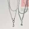 Pearl Pendant Necklace Cool Decorative Chain Simple Suit Crossbody Chain