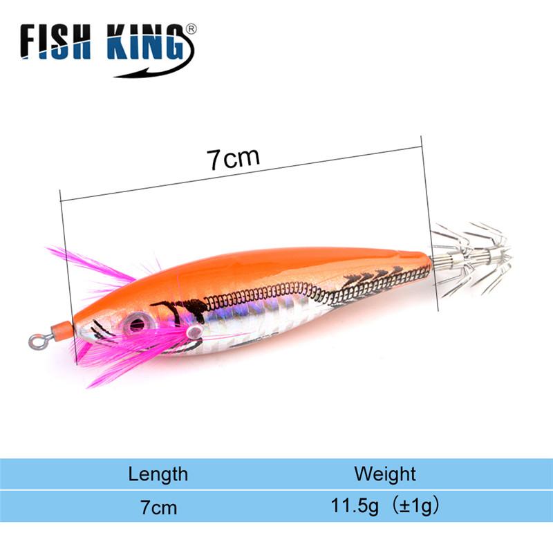 FTK 1pcs/4pcs Squid Bait Bait Shrimp Bait Swaying Luminous Squid Hook Light Fishing Tackle Fixture