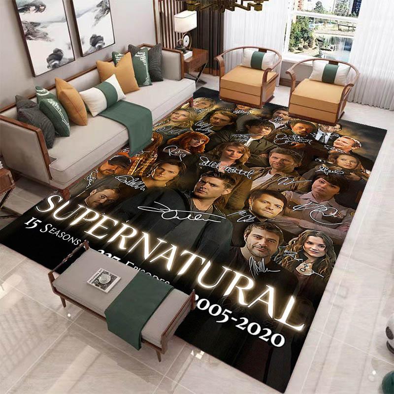 Supernatural Join the Hunt printed carpet Non-slip carpet outdoor carpets area rug bedroom decor rug for bedroom birthday gift