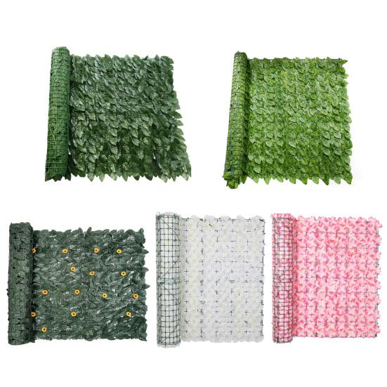 Имитация ограждения садовый экран конфиденциальности 300x50 см искусственный плющ шпалерное настенное покрытие ветер