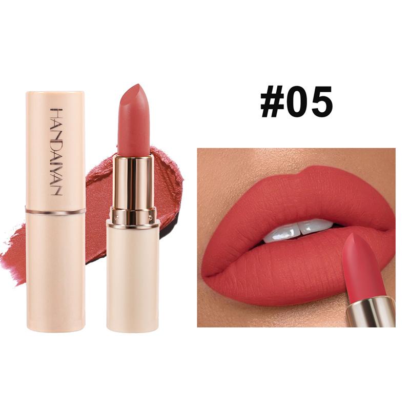 HANDAIYAN 8 Nude Velvet Lipstick Sexy Charm Texture Lipstick Водостойкая антипригарная матовая помада для губ
