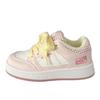 Pink Thick Baseplate Shoes Women's Sports Spring New Chic Niche Design Bread Shoes Student Breathable Little White Shoes