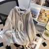 Women Autumn Winter Simple Lazy Drawstring Hoodie Sweatshirt Knitted Y2k Long Sleeve Sweaters