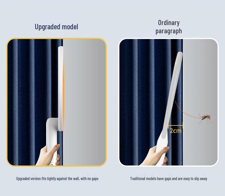 Перезаряжаемая от USB складная лампа-уничтожитель комаров с мухобойкой и вращающимся настенным креплением